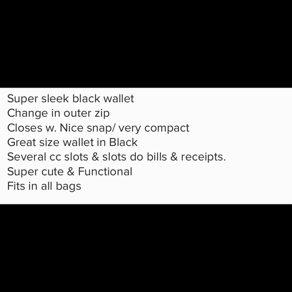 ‼️1 LEFT‼️MoDA NEW YORK SLEEK BLACK WALLET - Picture 4 of 4